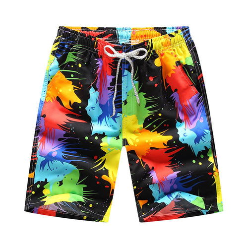 Men's Casual Quick-Drying Beach Pants Summer Pants Knee Length Pants
